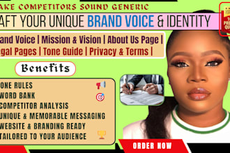 write a unique brand voice and tone guide for your business