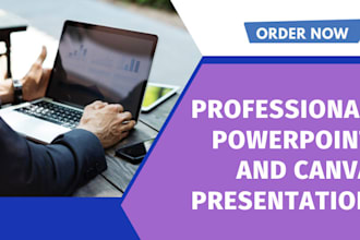 create a powerpoint presentation and canva