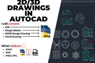 be your professional 2d and 3d designer in autocad