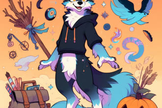 draw art of your furry character or fursona