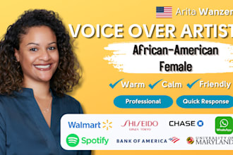 record your african american female voice over