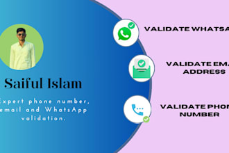 do phone number and email validation