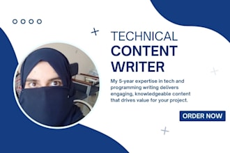 write tech and programming seo optimized blog