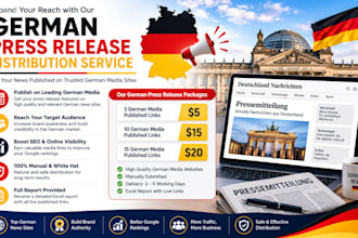 do publish german press release in german media sites
