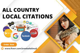 do local citations for UK, USA, canada, australia, qatar and all other countries