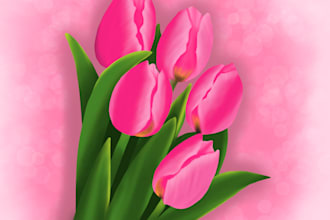 draw beautiful cards with flowers