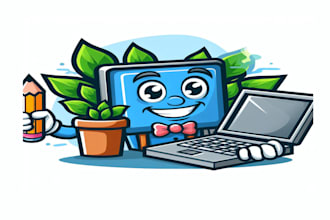 do create cartoon, character and mascot business logo design