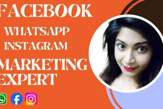 do social media marketing facebook marketing instagram promotion and whatsapp