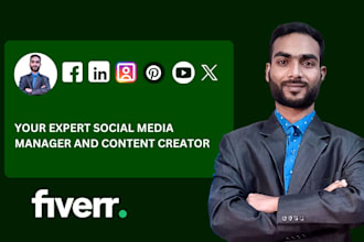 be your social media marketing manager and content creator