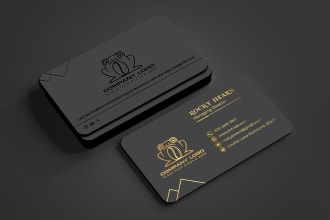 do professional minimal and luxury business card and logo design
