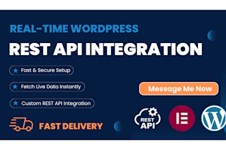 integrate rest API and fetch real time data into wordpress
