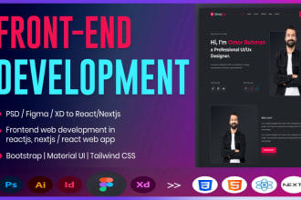 build a modern and responsive portfolio website with reactjs