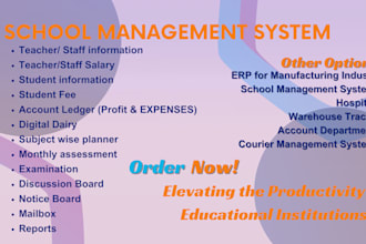 build a complete school management system
