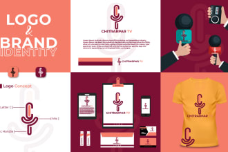 design minimal logo with brand identity and guidelines