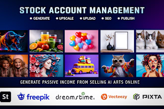 upload and manage your stock photo sites for selling ai images