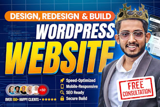 design, redesign, build modern responsive wordpress website