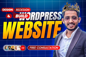 design, redesign, build modern responsive wordpress website