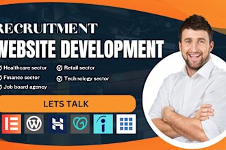 develop your recruitment website, job board website, and staffing agency website