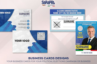 do design personalized business cards for business or political