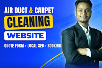 design air duct cleaning website, carpet and pressure washing website
