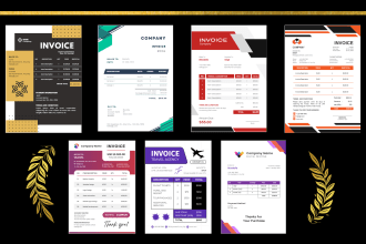 create professional invoice design