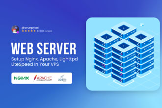 setup nginx, apache, lighttpd webserver in vps