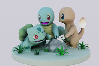 make best 3d cartoon characters and 3d animation