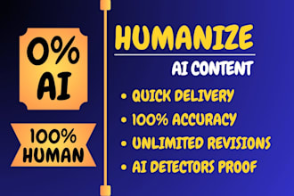convert ai to human, edit ai content, rewrite ai content, humanize ai content