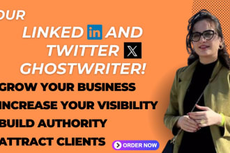 ghostwrite twitter and linkedin posts for you