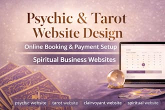 design psychic website tarot reading clairvoyant website with booking spiritual
