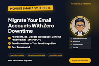 migrate your email accounts between microsoft 365, google workspace, zoho