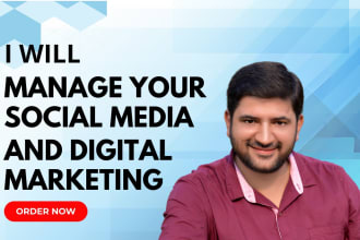be manager for social media and digital marketing services