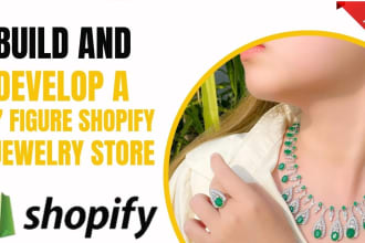 design jewelry shopify store, hanmade store, hair extension and fashion website