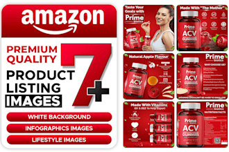 design listing images product photos lifestyle infographics for amazon shopify