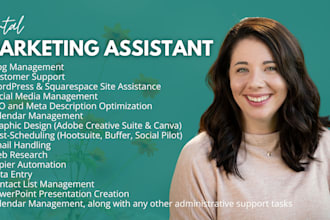 be your expert virtual assistant and digital marketer
