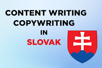 write audience focused copywriting and SEO content in slovak