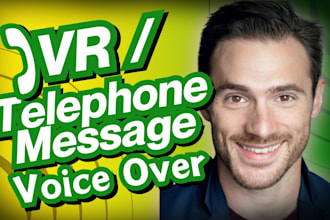 be your friendly professional IVR telephone system british male voice over