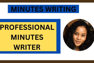 write summaries, notes, and meeting minutes for your recorded minutes