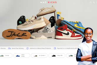 design shopify sneaker store, sneaker website, sneaker reselling website