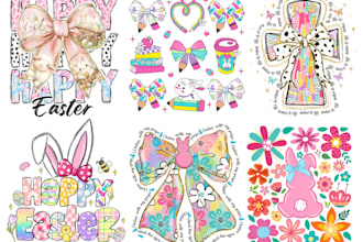 create trendy easter, bunny tshirt design