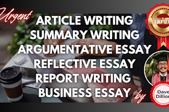 do urgent argumentative or reflective essay and business writing