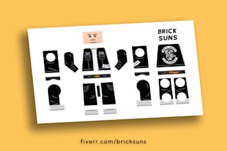 design decals for lego minifigure