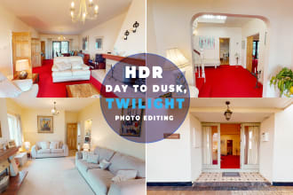 day to dusk,twilight photo editing and hdr photo compositing