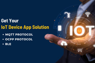 develop mobile, web apps for iot project using mqtt, ble, ocpp