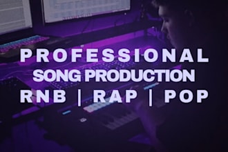 produce professional  exclusive rap rnb pop modern beat