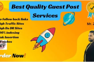provide SEO authority guest posting service with high da guest post backlink