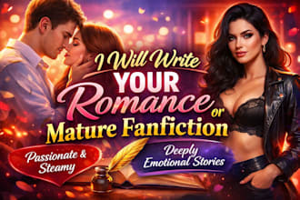ghostwrite your romance novel or love story professionally