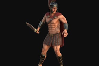 do a realistic 3d character for video games