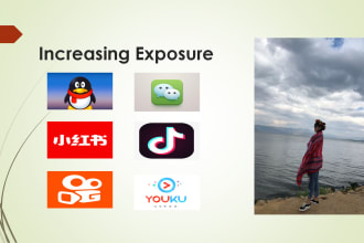 increase exposure of your business in wechat, dou yin and other chinese app
