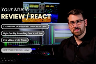 review and react to your music via zoom or video